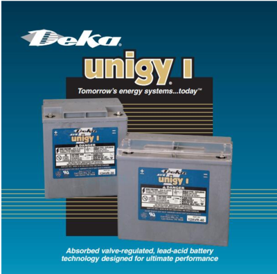 DEKA Unigy I系列-美国德克蓄电池
